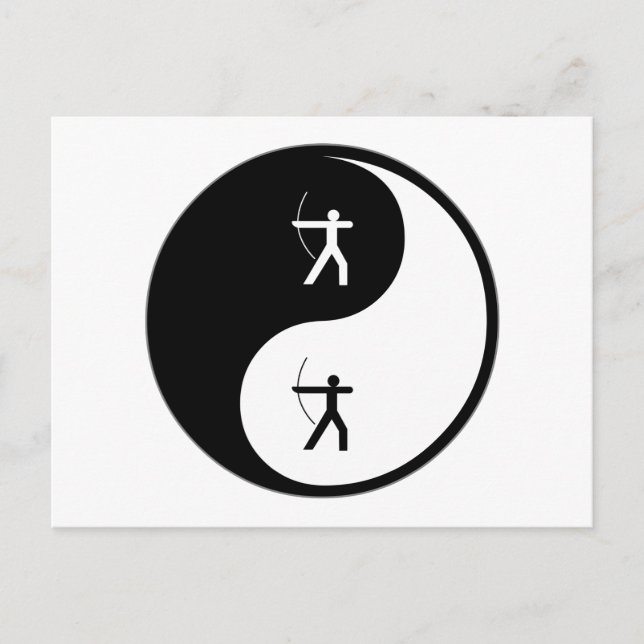 Yin Yang Archery Postcard (Front)