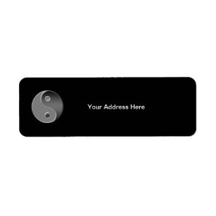 Yin Yang Avery Return Address Label