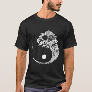 Yin Yang Bonsai Tree Japanese Buddhist Zen T-Shirt