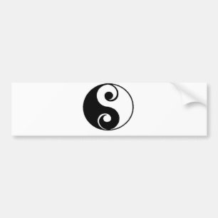 Yin Yang Bumper Sticker