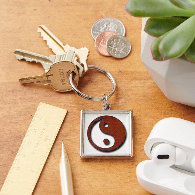 Yin Yang by Shirley Taylor Key Ring (Desk)
