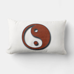 Yin Yang by Shirley Taylor Lumbar Cushion