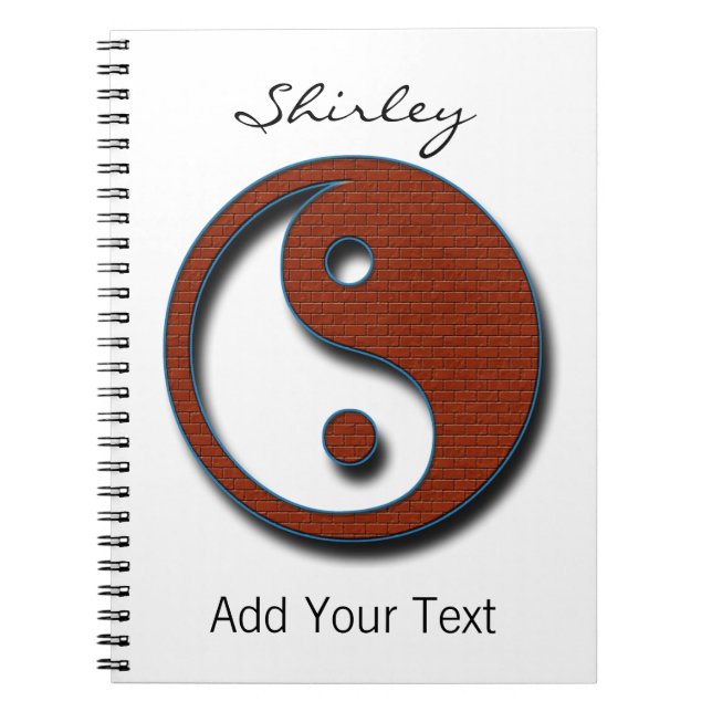 Yin Yang by Shirley Taylor Notebook (Front)