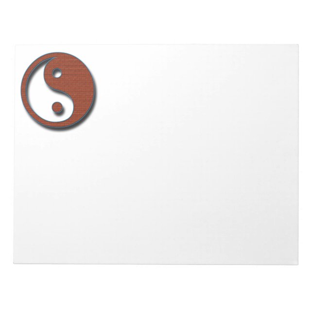 Yin Yang by Shirley Taylor Notepad (Front)