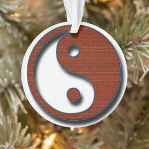 Yin Yang by Shirley Taylor Ornament