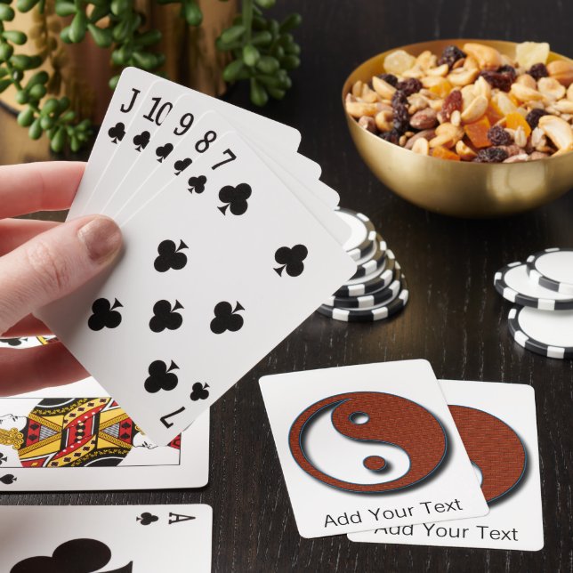 Yin Yang by Shirley Taylor Playing Cards (In Situ)