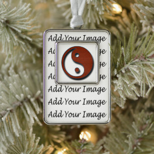 Yin Yang by Shirley Taylor Silver Plated Framed Ornament