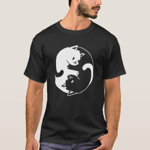 Yin Yang Ca I Love Cats For Cat Yoga Cat T-Shirt