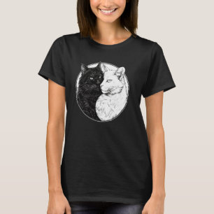 Yin Yang Cat Feng Shui Ying Yang Kitten Yin Yang C T-Shirt