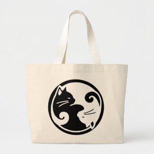 Yin Yang Cat / Tao of Meow Tote Bag