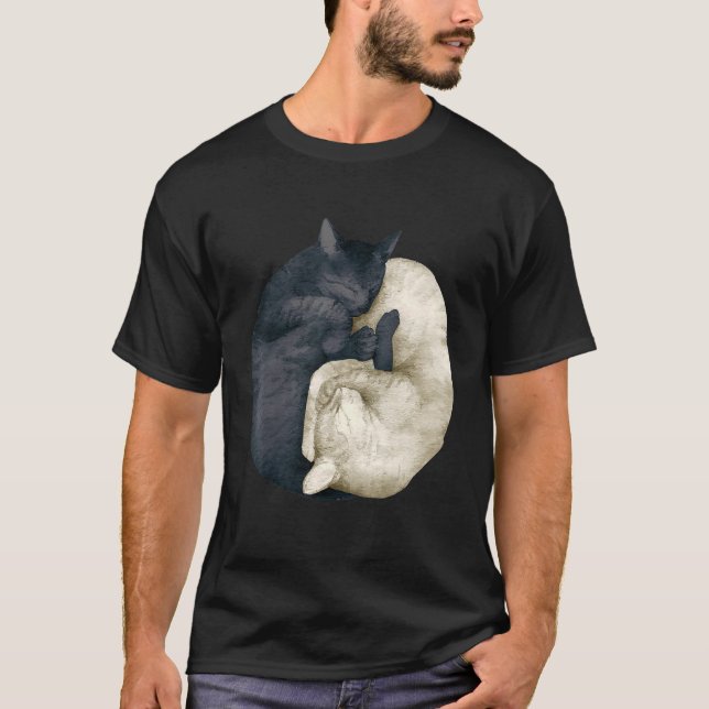 yin yang cats  2 T-Shirt (Front)