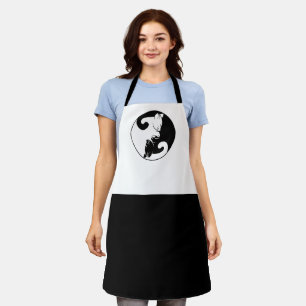 Yin Yang cats Apron