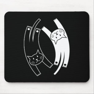 Yin & Yang Cats Mousepad