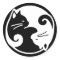 Yin Yang Cats Stickers