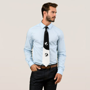 Yin Yang cats Tie