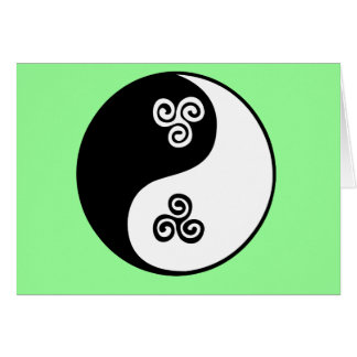 Yin Yang Celtic Tri Spiral