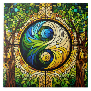 Yin Yang Ceramic Tile
