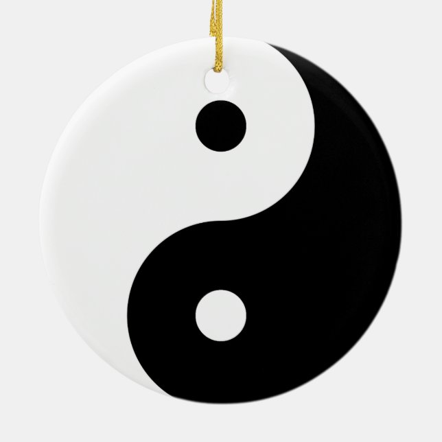 "YIN YANG" CERAMIC TREE DECORATION (Back)