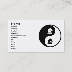 Yin Yang Chess Business Card