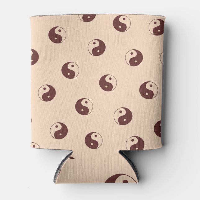 Yin Yang China Hand Drawn Can Cooler (Front)