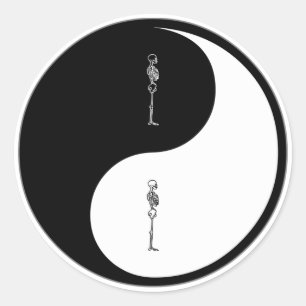 Yin Yang Chiropractic Classic Round Sticker