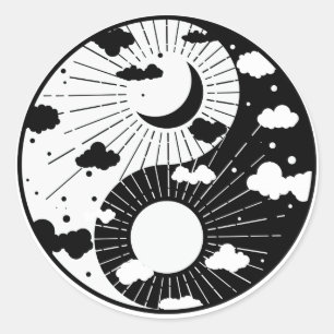 Yin Yang Classic Round Sticker