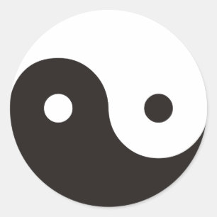 Yin Yang Classic Round Sticker