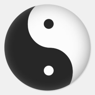 Yin Yang Classic Round Sticker