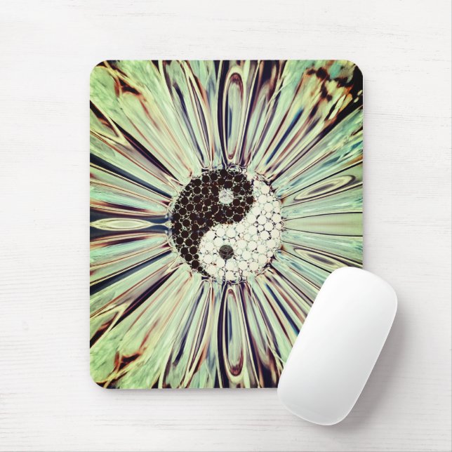Yin Yang Colour Splash  Mouse Pad (With Mouse)