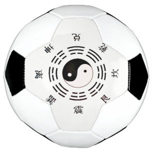 Yin Yang Design Soccer Ball