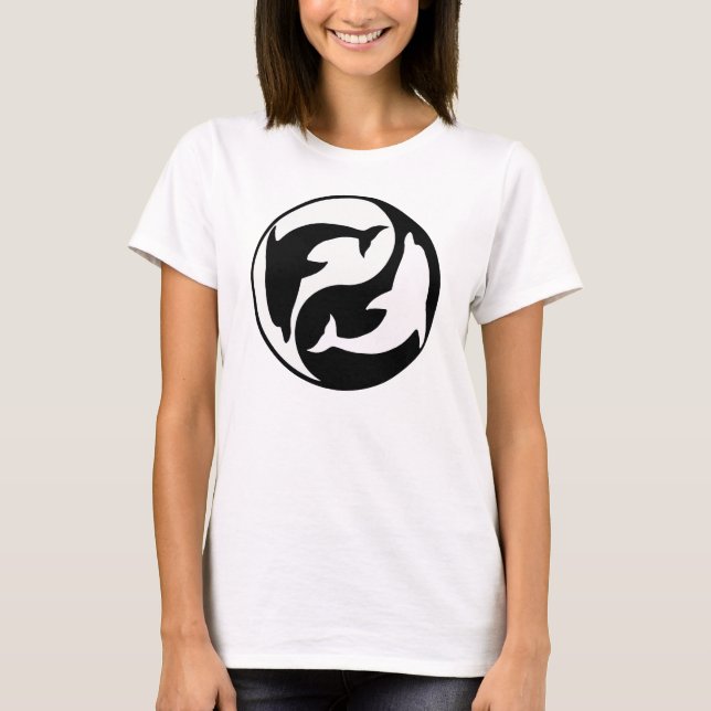 Yin Yang Dolphin T-Shirt (Front)