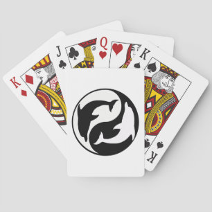 Yin Yang Dolphins Playing Cards