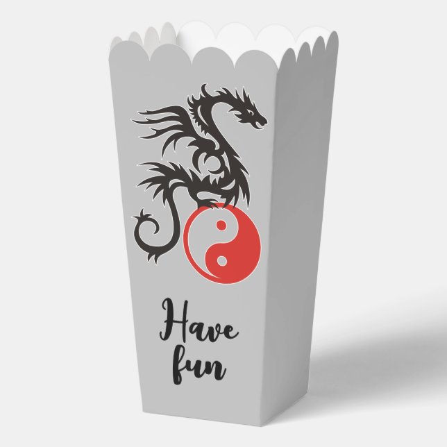Yin & Yang - Dragon 1 Favour Box (Back)