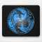 Yin Yang Dragons, blue and black