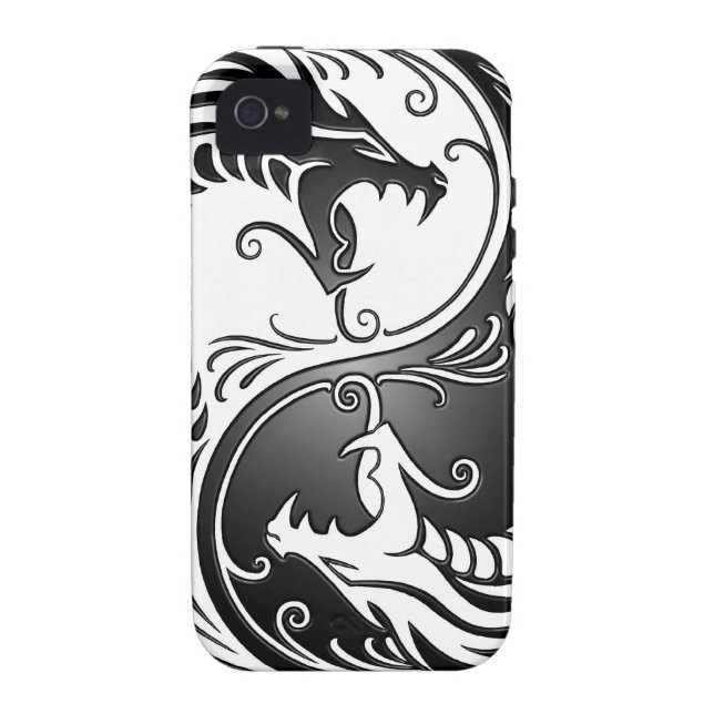 Yin Yang Dragons Case-Mate iPhone Case (Back)