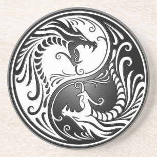 Yin Yang Dragons Coaster