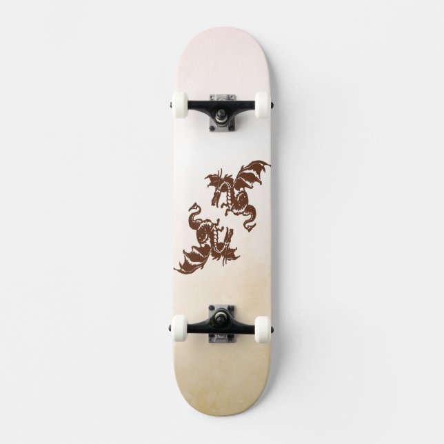 Yin Yang Dragons Skateboard (Front)