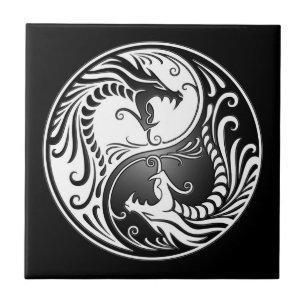 Yin Yang Dragons Tile
