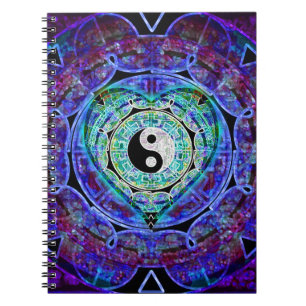 Yin Yang Energy Flow Spiral Notebook