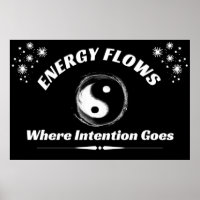 "Yin Yang Energy" Positive Wall art Poster