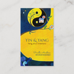 Yin & Yang Feng Shui Interior Business Cards