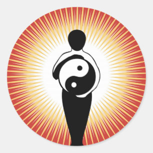 Yin Yang Figure sticker