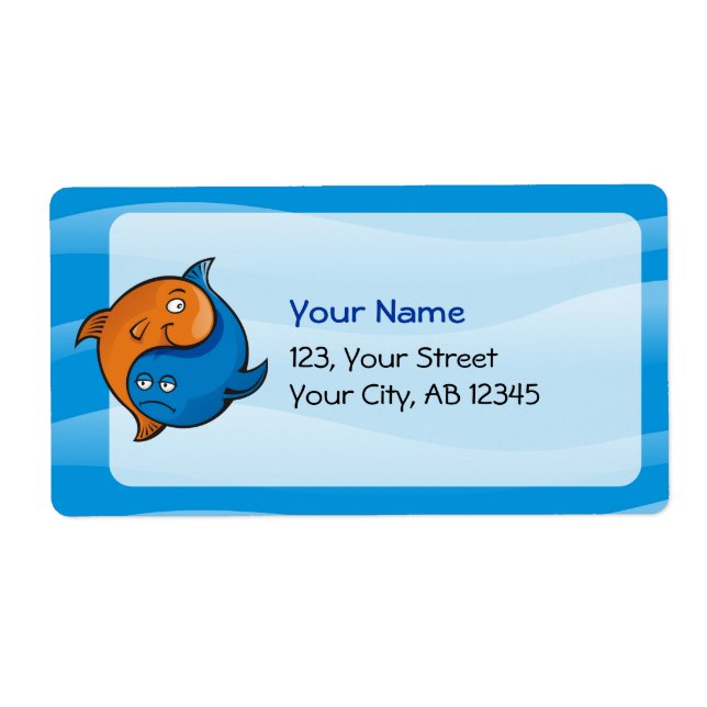 Yin Yang Fish Cartoon (Front)