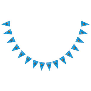 Yin Yang Fish Cartoon Bunting