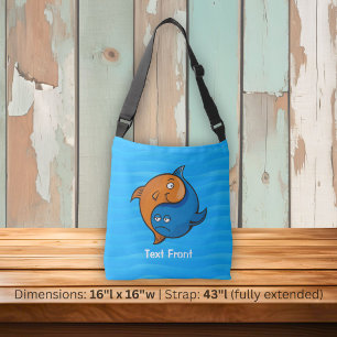 Yin Yang Fish Cartoon Crossbody Bag