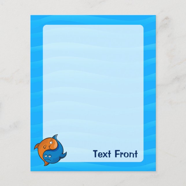 Yin Yang Fish Cartoon Flyer (Front)