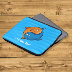 Yin Yang Fish Cartoon Laptop Sleeve