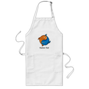 Yin Yang Fish Cartoon Long Apron