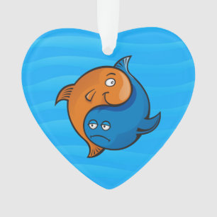 Yin Yang Fish Cartoon Ornament