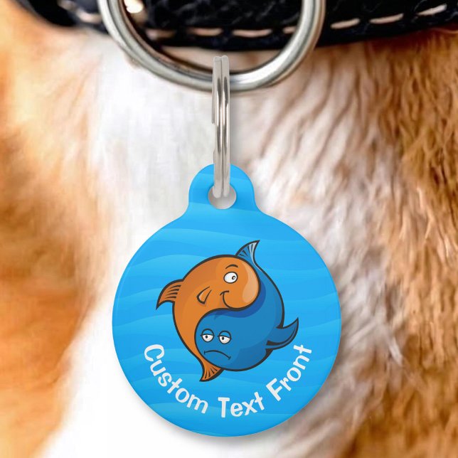 Yin Yang Fish Cartoon Pet Tag (Creator Uploaded)